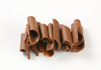 Chocolate curls