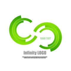 Vector : Part of circle infinity logo