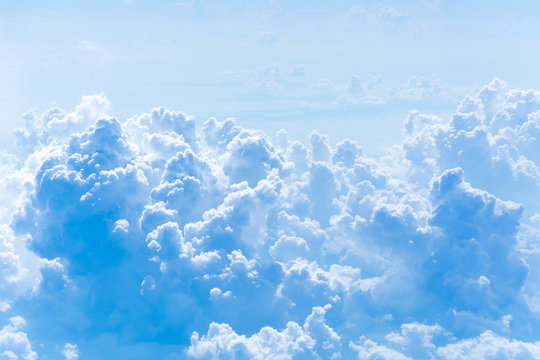 blue sky with clouds. cloudscape © topntp