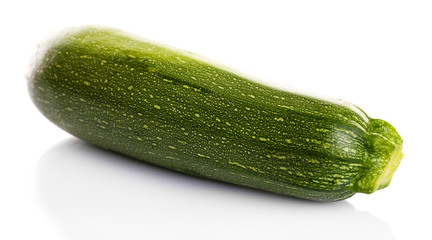 Fresh zucchini isolated on white