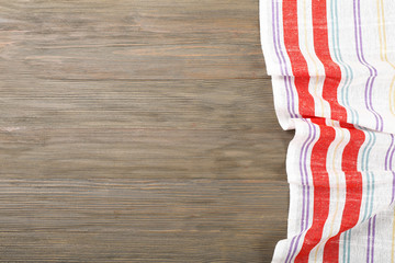 Obraz premium Napkin on wooden background