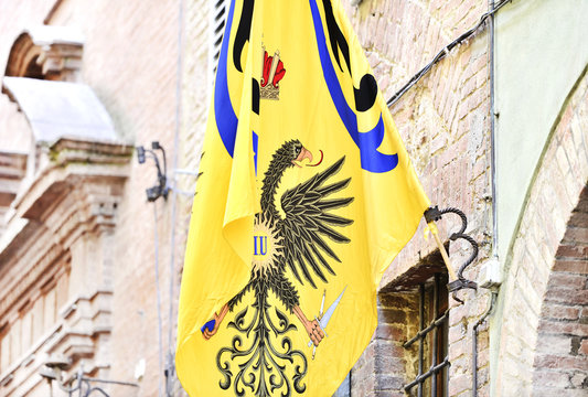 The Noble Contrada of the Eagle flag