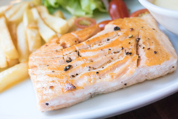 steak salmon