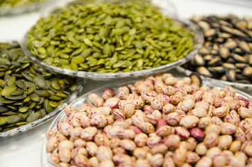 dish with different types of seeds