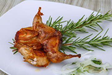 Grilled quail