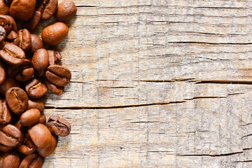 Obraz na płótnie Canvas Roasted Coffee Beans background 