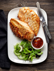 Grilled chicken fillet