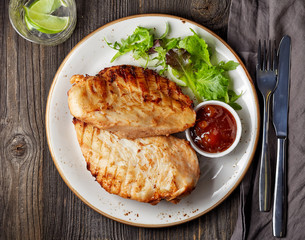 Grilled chicken fillet