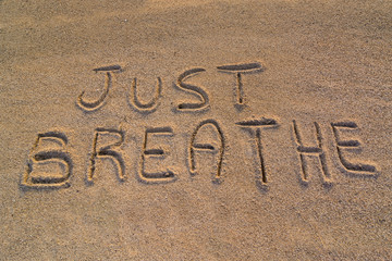 Just breathe symbol