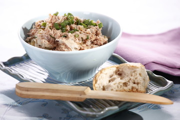 Fish paste in a bowl 