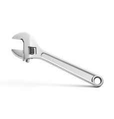 Wrench isolated on white background. Vector illustration