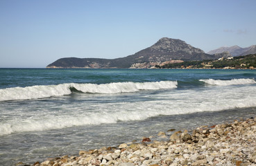 Fototapeta na wymiar Adriatic Sea in Bar. Montenegro