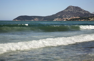 Fototapeta na wymiar Adriatic Sea in Bar. Montenegro