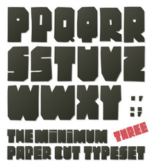 The minimun paper cut typeset
