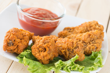 fried crispy chicken