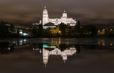 Fototapeta na wymiar Salamanca Cathedral by Night