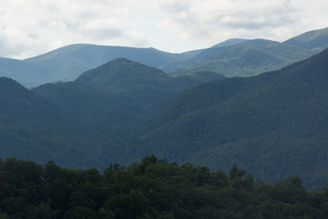 Mountain Landscape with cloudy sky