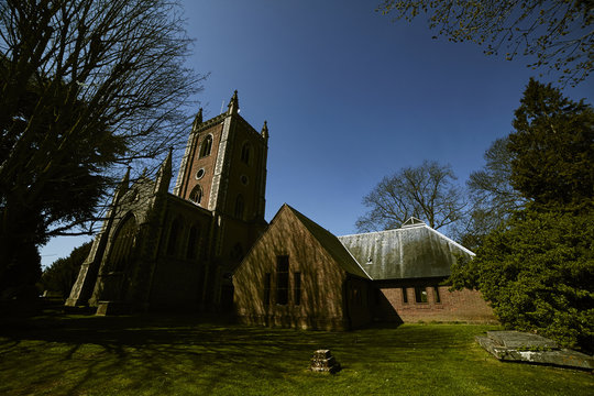 British Church with gravestones in St Albans