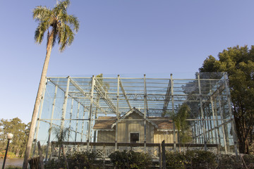 Fototapeta premium Argentina, Buenos Aires, Tigre, Museum, Cristal, colorful house, colors, tourism, city, turismo, old, Casa Museo Sarmiento, Historic Monument, Sarmiento House,trees