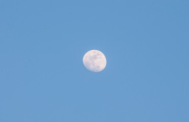 Blue Sky and Moon