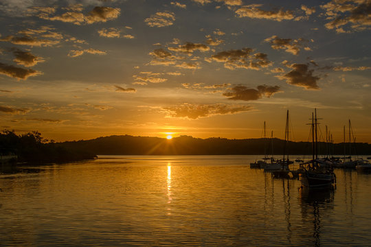 Sunset in the Bay of All Saints - Bahia - Brazil
