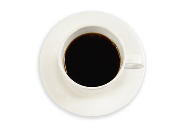 Obraz na płótnie Canvas Coffee cup isolated on white background