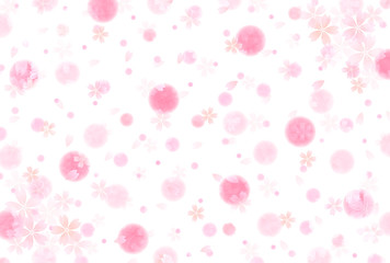 桜　和紙　年賀状