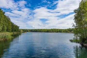 Obraz na płótnie Canvas At the lake. Summer landscape.