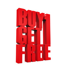 Buy One Get One Free Text