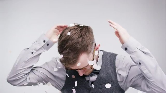 funny geek guy slow motion wedding photo booth series