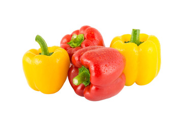 yellow and red bell pepper