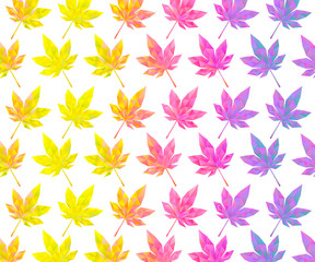 ポリゴン背景　もみじ6