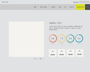 Set of web elements design.