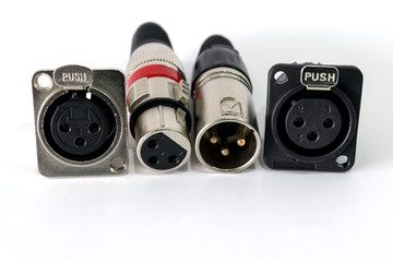 XLR connector.