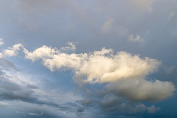 Fototapeta na wymiar Scenic sky with after storm clouds