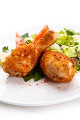 Grilled chicken drumsticks