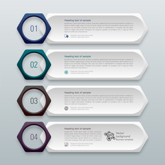 Infographics Web Banner & Label Design 
