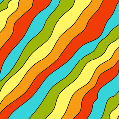 Color pattern with stripes, vector abstract illustration with colorful stripes.