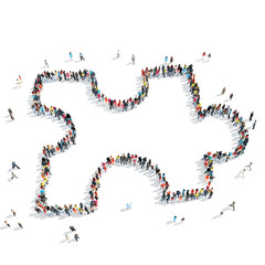 people  shape  puzzles cartoon
