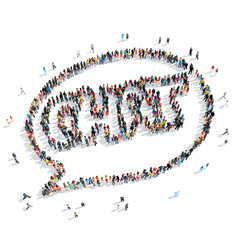 people  shape  chat bubble cartoon