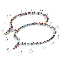 people  shape  chat bubble cartoon