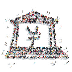 people  euro   yuan  cartoon