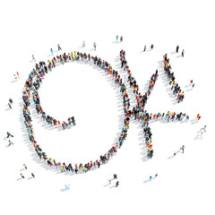 people shape ok  cartoon