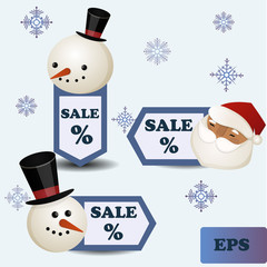 Winter sale tags