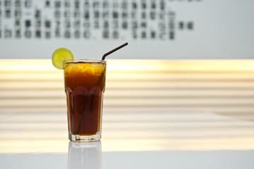 drink in a glass