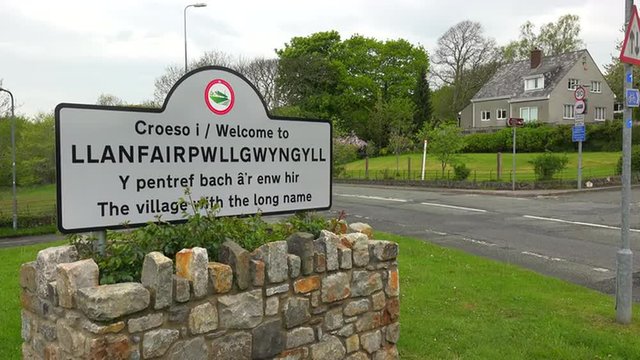 The town of Llanfairpwllgwyngyllgogerychwyrndrobwllllantysiliogogogoch in Wales has the world's longest place name.