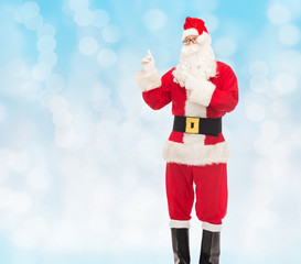 man in costume of santa claus