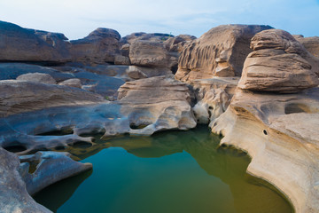 Fototapeta na wymiar Sam Phan Bok - The Grand Canyon of Thailand