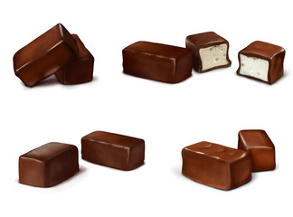 Chocolate candies Set, Illustration