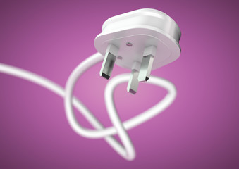Unplug an electrical appliance plug to save electricity.